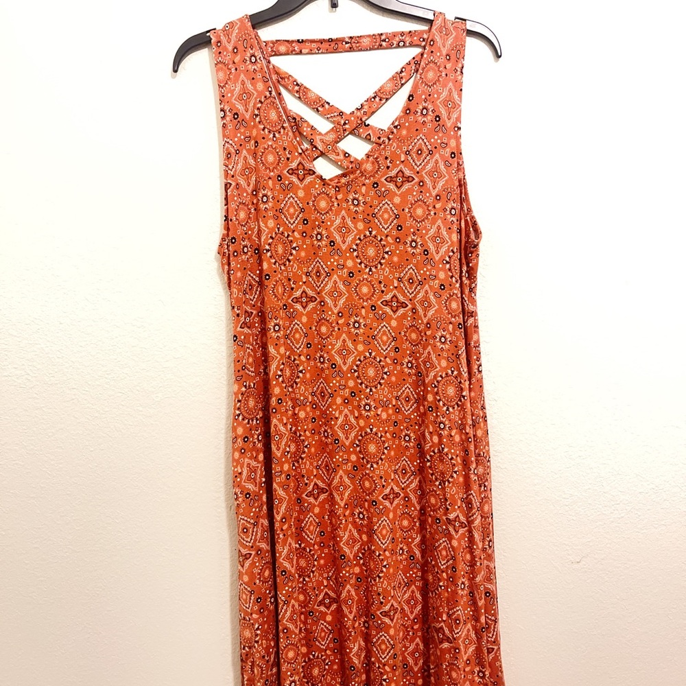 New Women’s comfy dress with strappy back, fits above knees